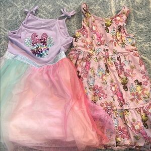 Disney Minnie Mouse Sequin Dress and Disney Princess Dress in Pink and Pastel